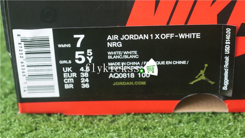 Off White x Nike Air Jordan 1 White GS